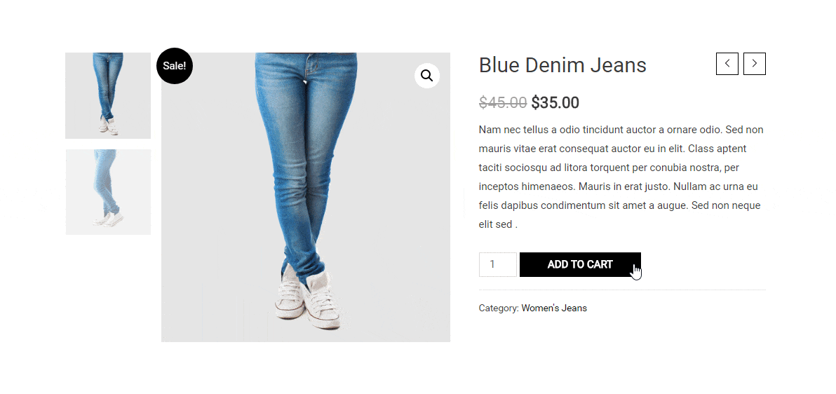 Astra Pro WooCommerce add to cart