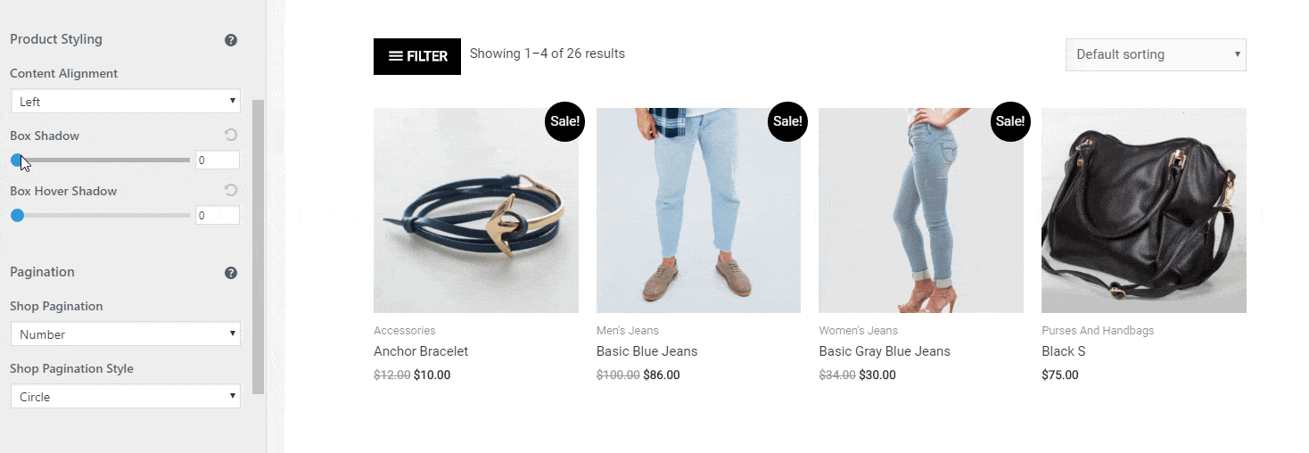 Astra Pro WooCommerce product customization settings