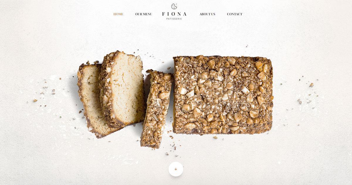 Premium Elementor template for the bakery