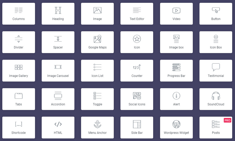 Elementor widget image