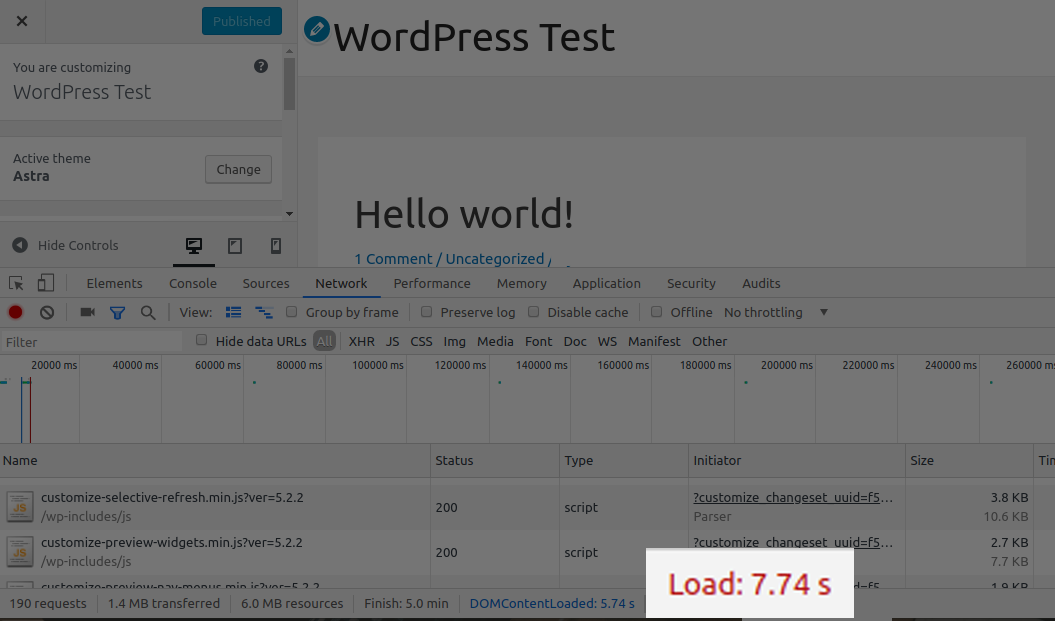 Astra 2.0 after speed test results
