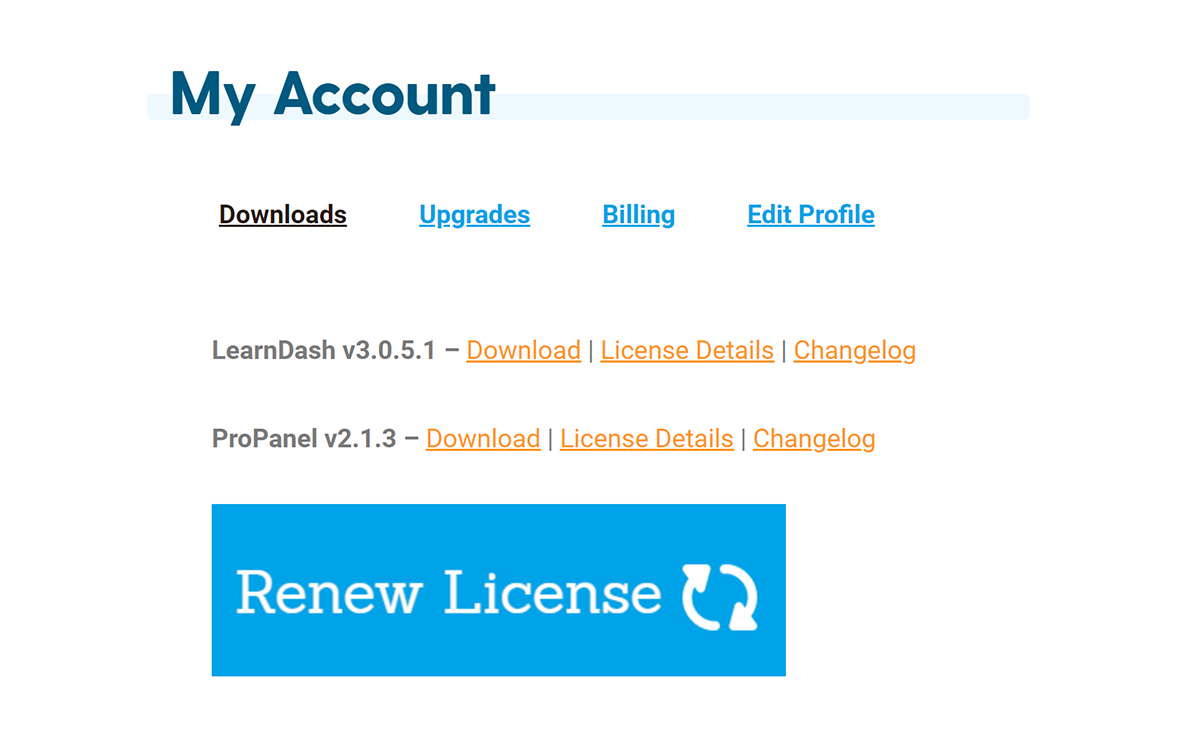 Download Learndash plugin