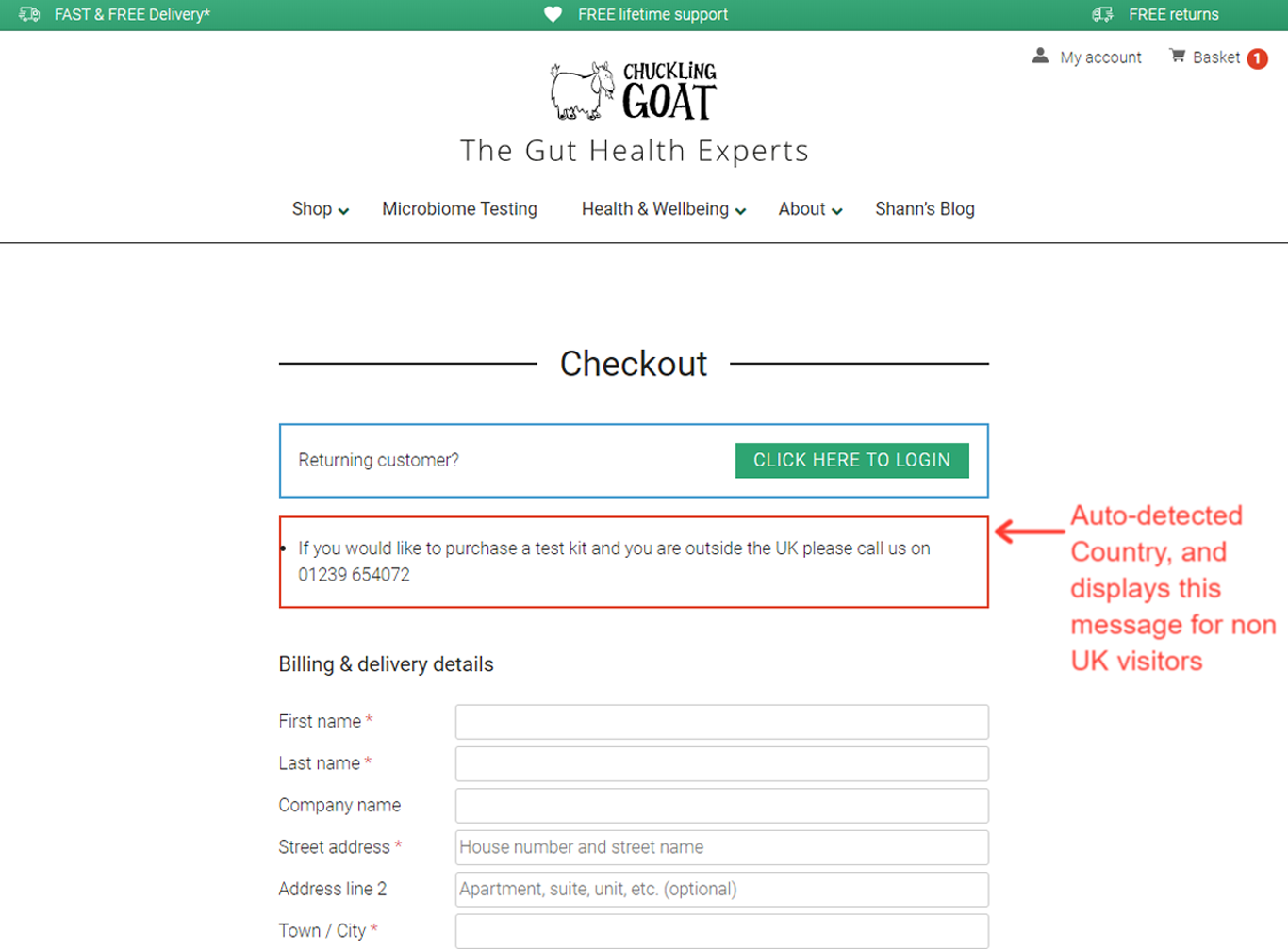Woo Checkout Auto Detect Country Option