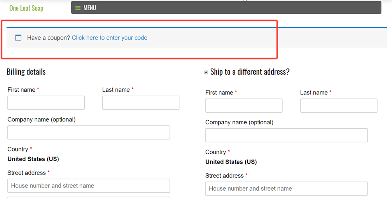 Astra Woo Coupon Option