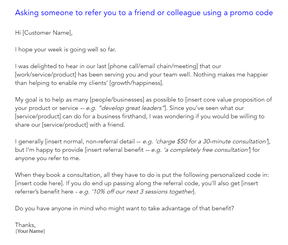 create email templates with promo code