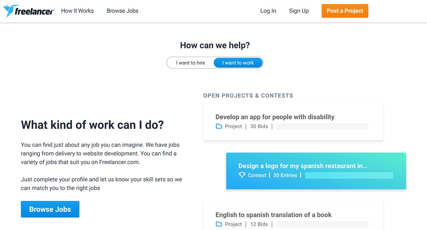 Website of Freelancer