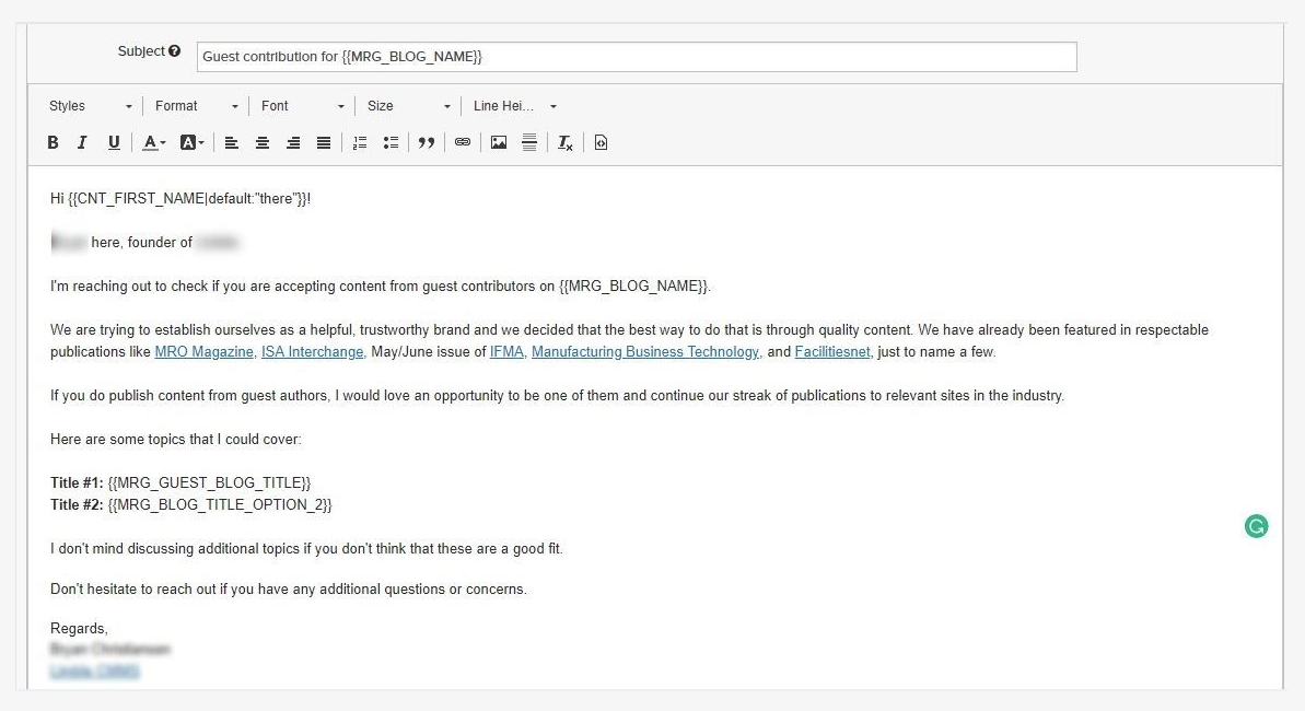 guest posting example by PointVisible