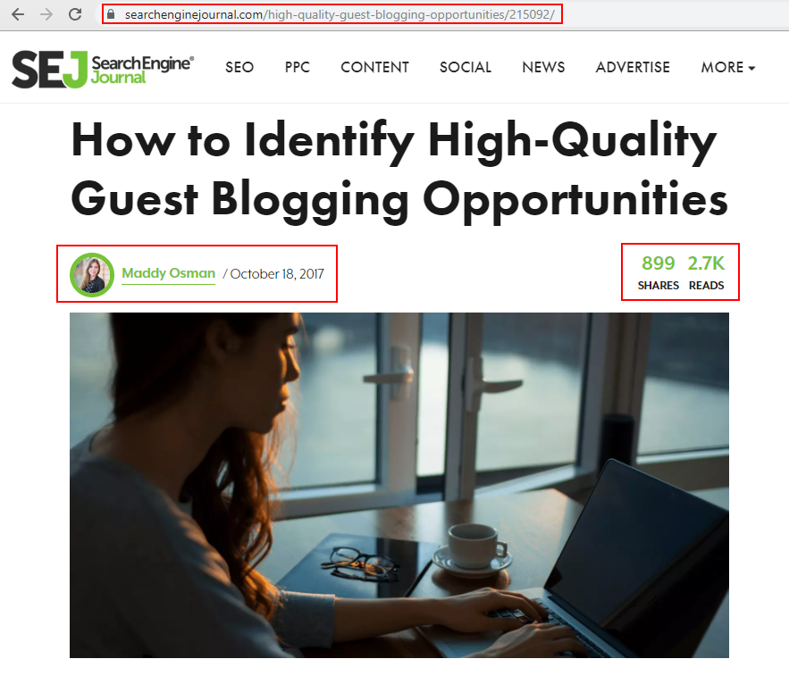 guest post example by Maddy Osman