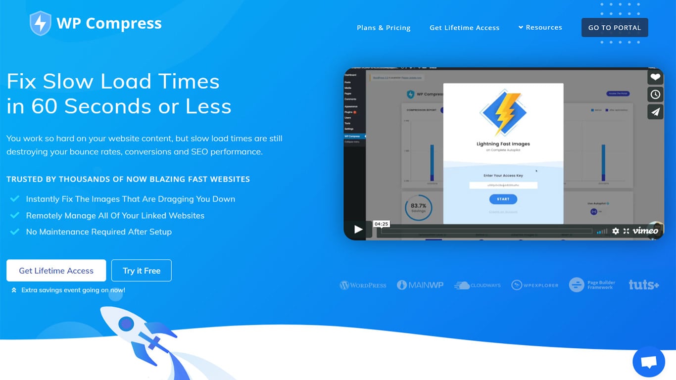 WP Compress image optimization plugin