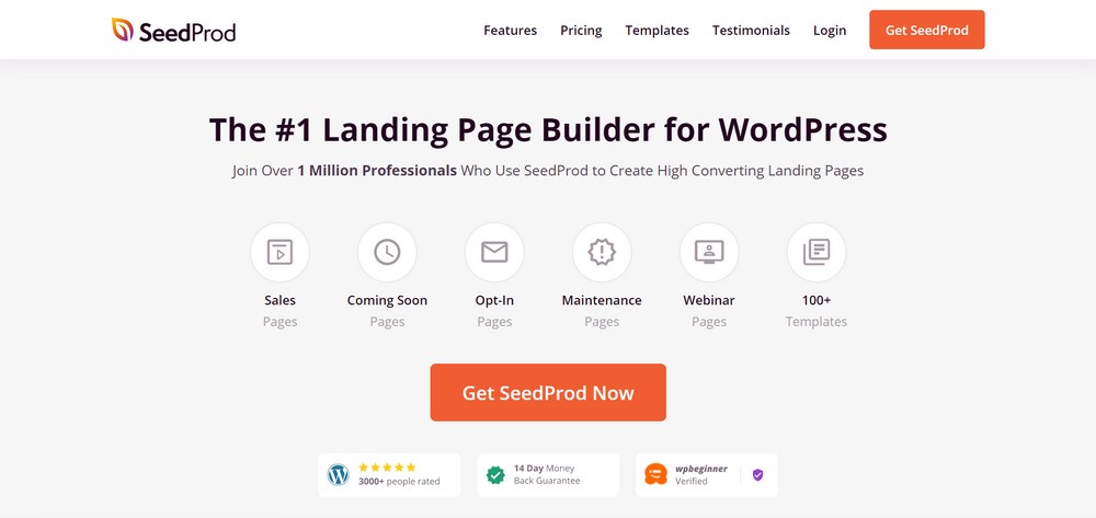 SeedProd homepage