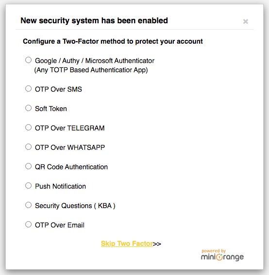 Google authenticator plugin setting