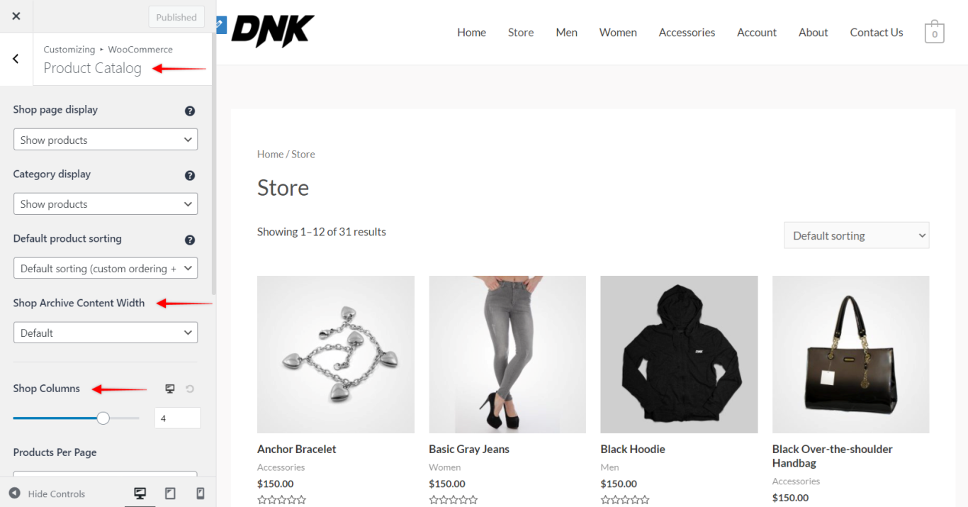 WooCommerce Product Catalog, Astra 3.0+