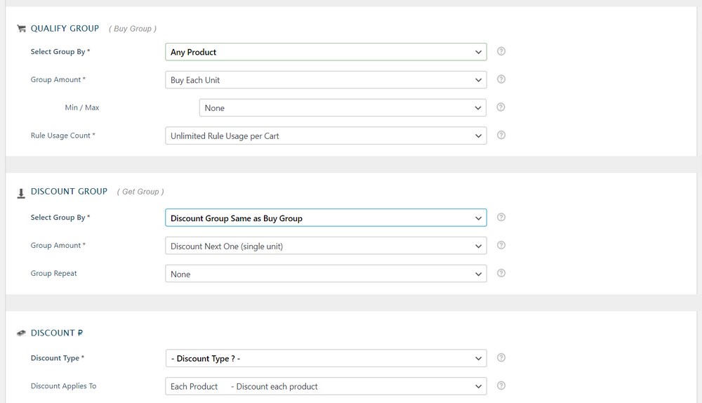 Pricing Deals Pro settings