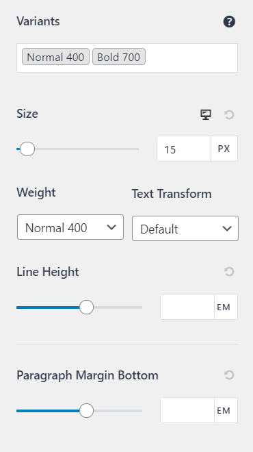 Astra Walkthrough - Typography Settings, Astra 3.0+
