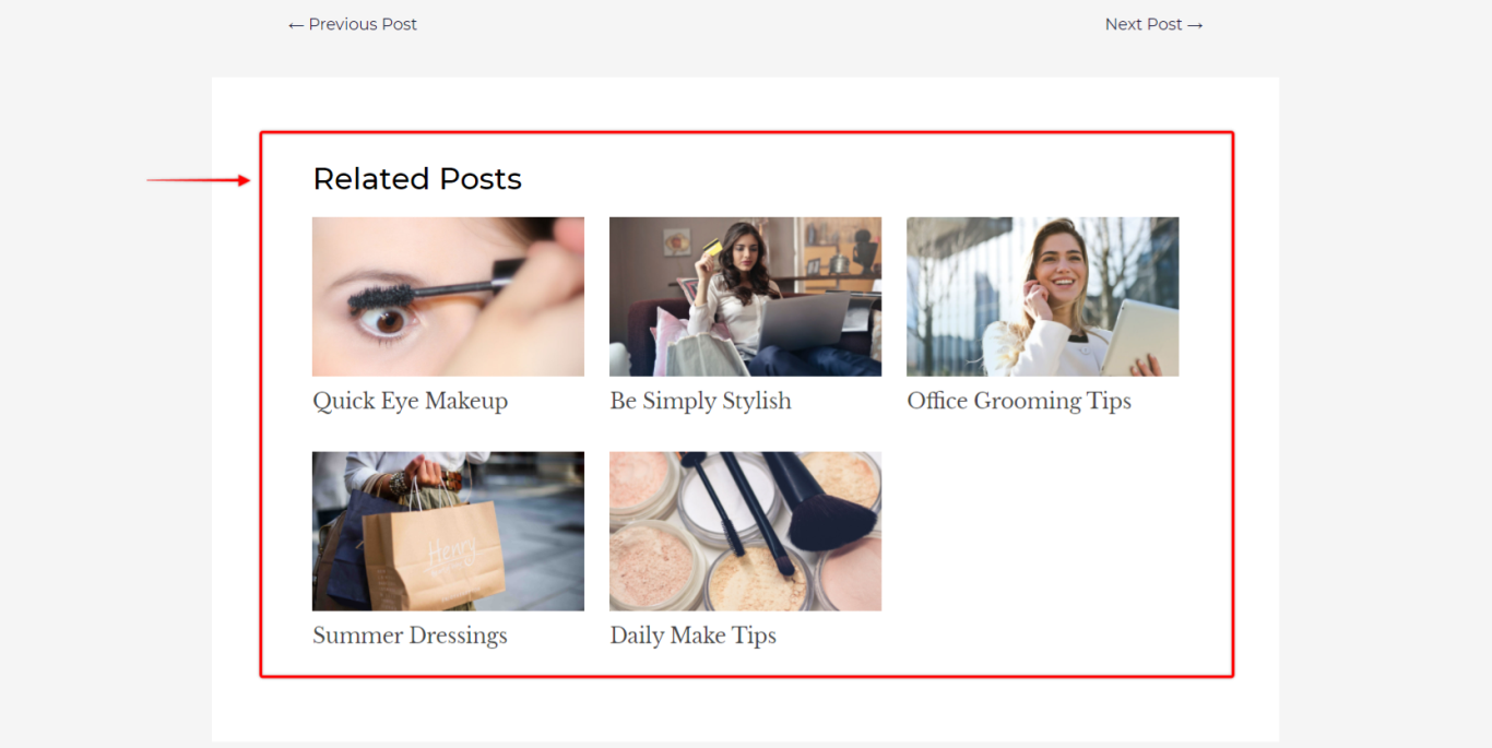 Astra Theme - Related Posts Section, Astra 3.0+