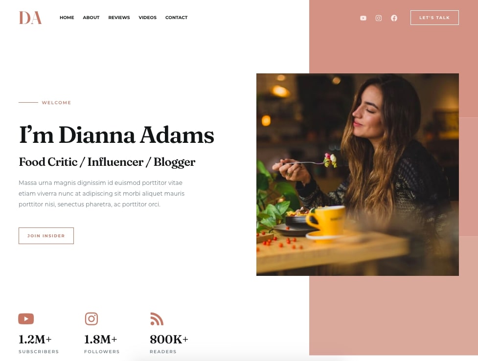 Food Blogger Starter Template Food Blogger Starter Template