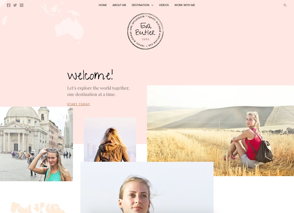 Travel Blogger Starter Template Travel Blogger Starter Template