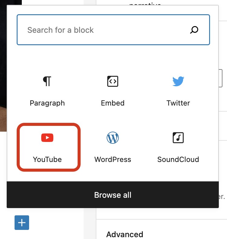 YouTube block