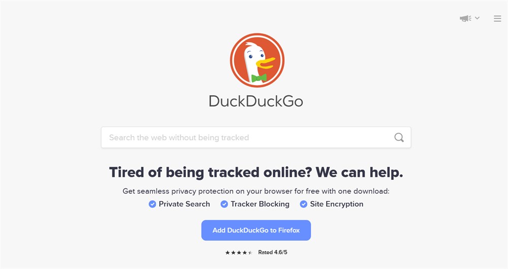 DuckDuckGo private search engine