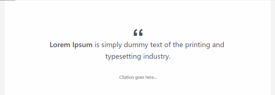 Pullquote & Quote block