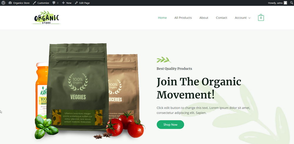 install the widgets, site content, images, and plugins
