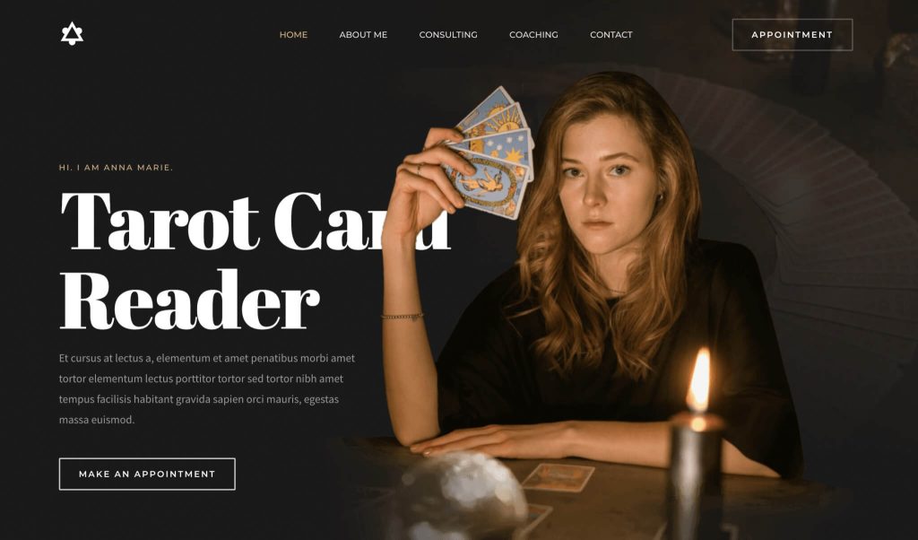Tarot Card Reader Starter Template