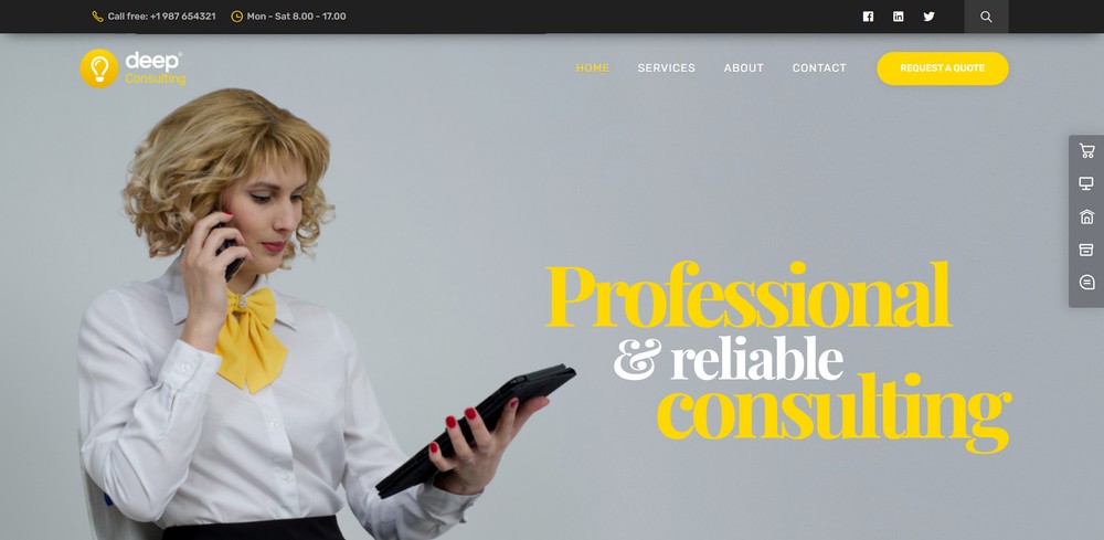 deep WordPress theme