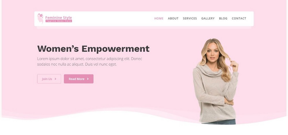 Feminine Style WordPress theme