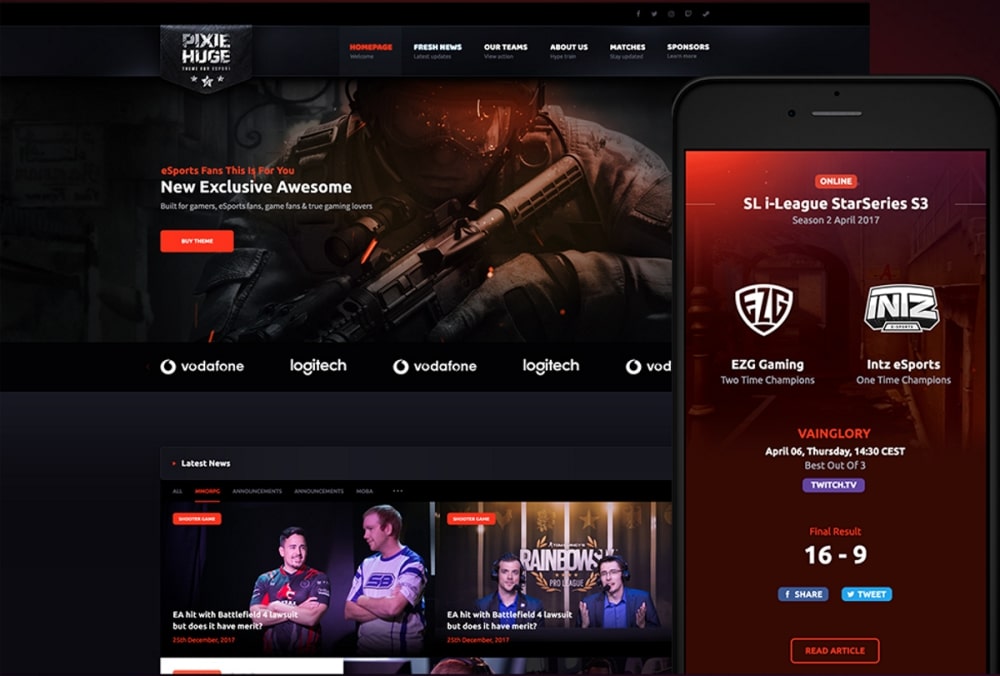 PixieHuge WordPress theme