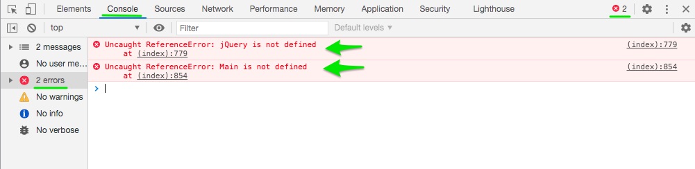 How to check JavaScript errors/conflicts?