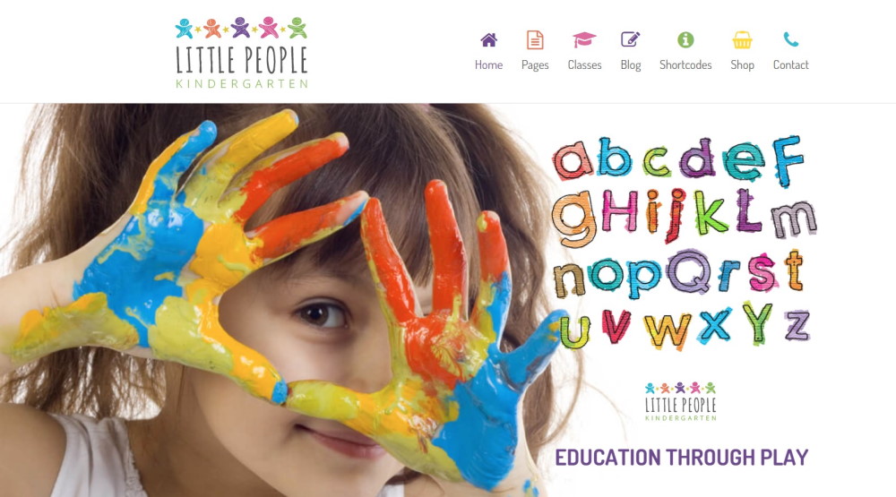 Littple people WordPress theme demo home page
