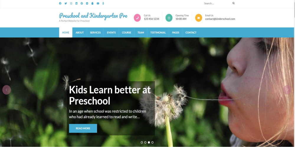 Preschool and Kindergarten theme demo