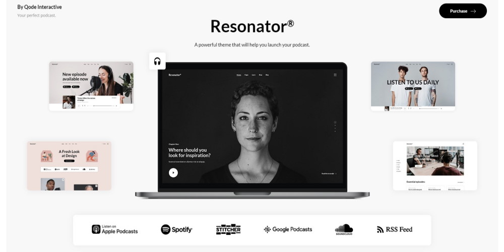 Resonator WordPress theme demo page