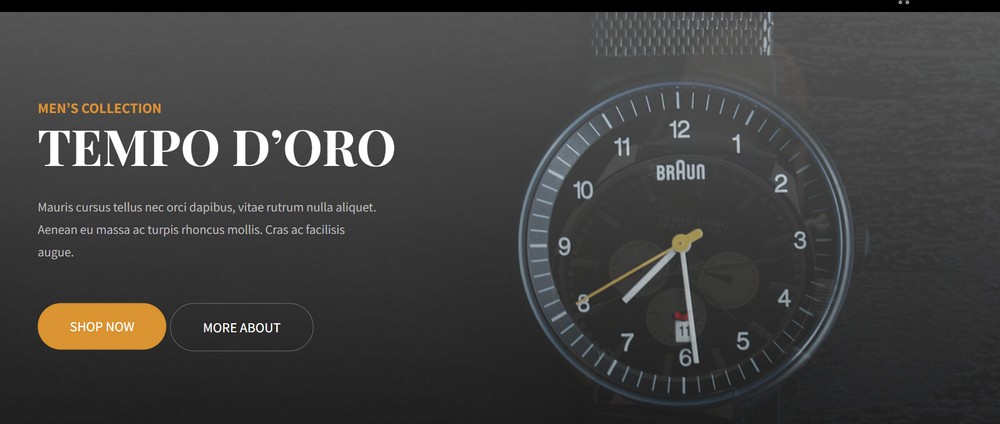 SKT luxury watch theme home page