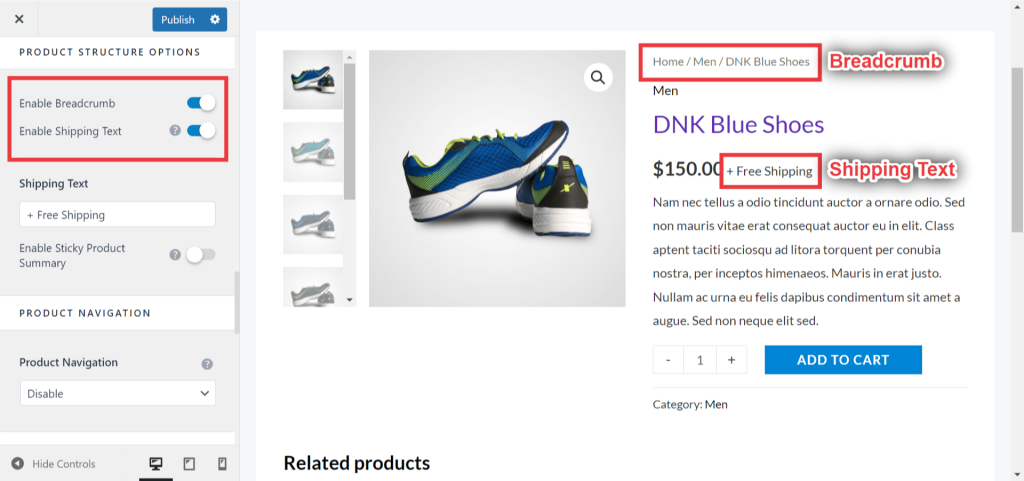 Single Product WooCommerce