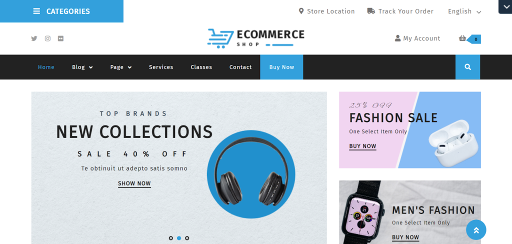 VW eCommerce Store website demo