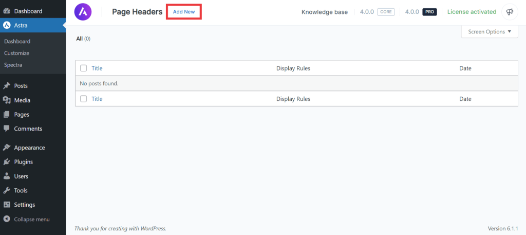 Page Headers Overview