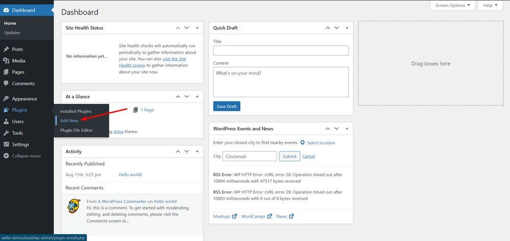 plugins - add new