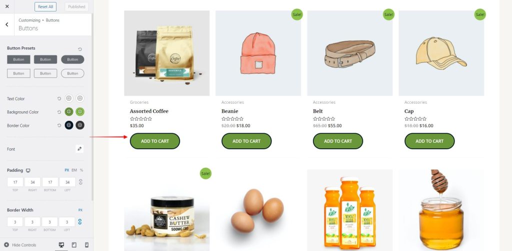 Astra WooCommerce update (version 3.9.0) Global button stylings support to WooCommerce store buttons