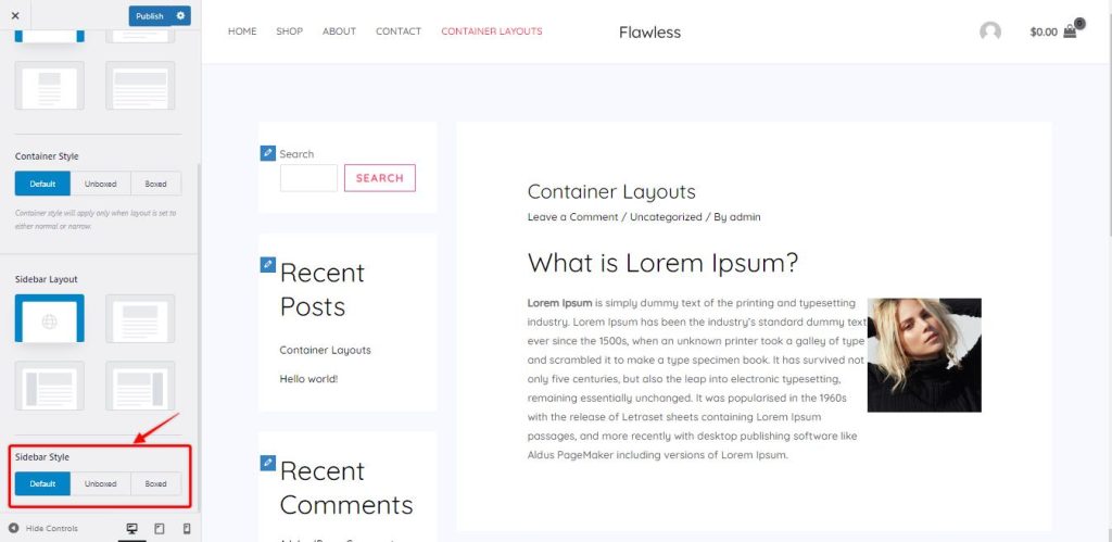 Ast-Sidebar-settings-page