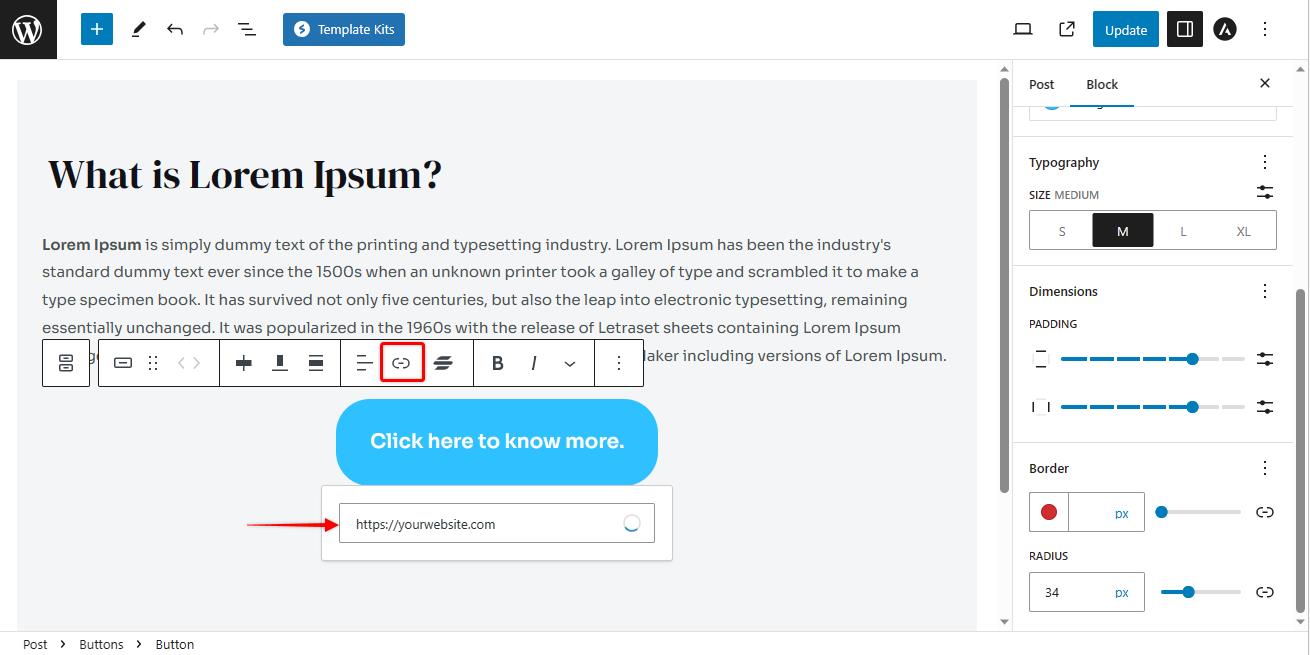 how to add a link