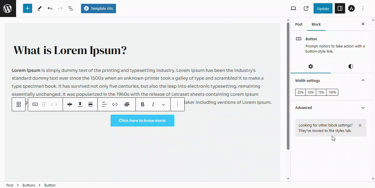 astra button typography letterspacing