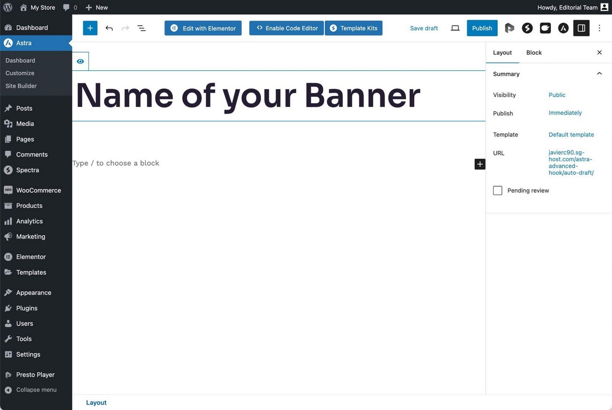 Creating a new hook in WordPress