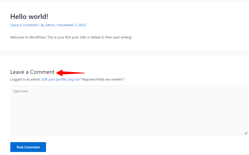 How to change “Leave a Comment” string in WordPress