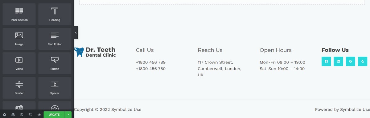 Navigate to the contact section
