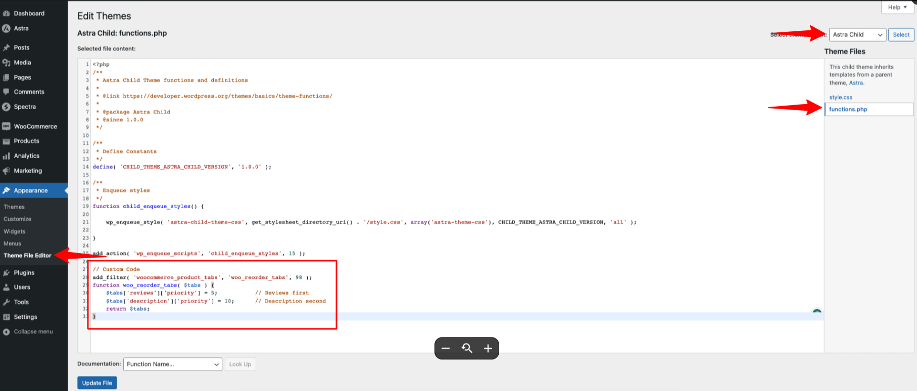 How to Set the "Review" Tab as the Default Active Tab in WooCommerce