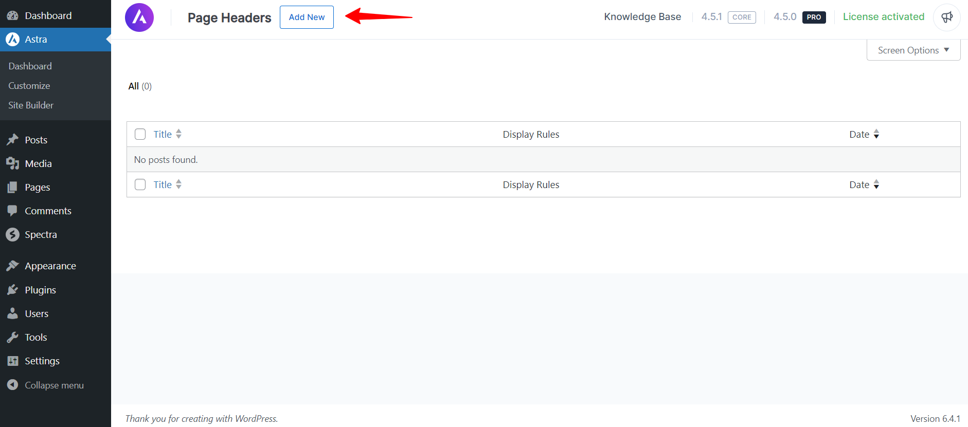 How to Show Separate Menus on Different Pages