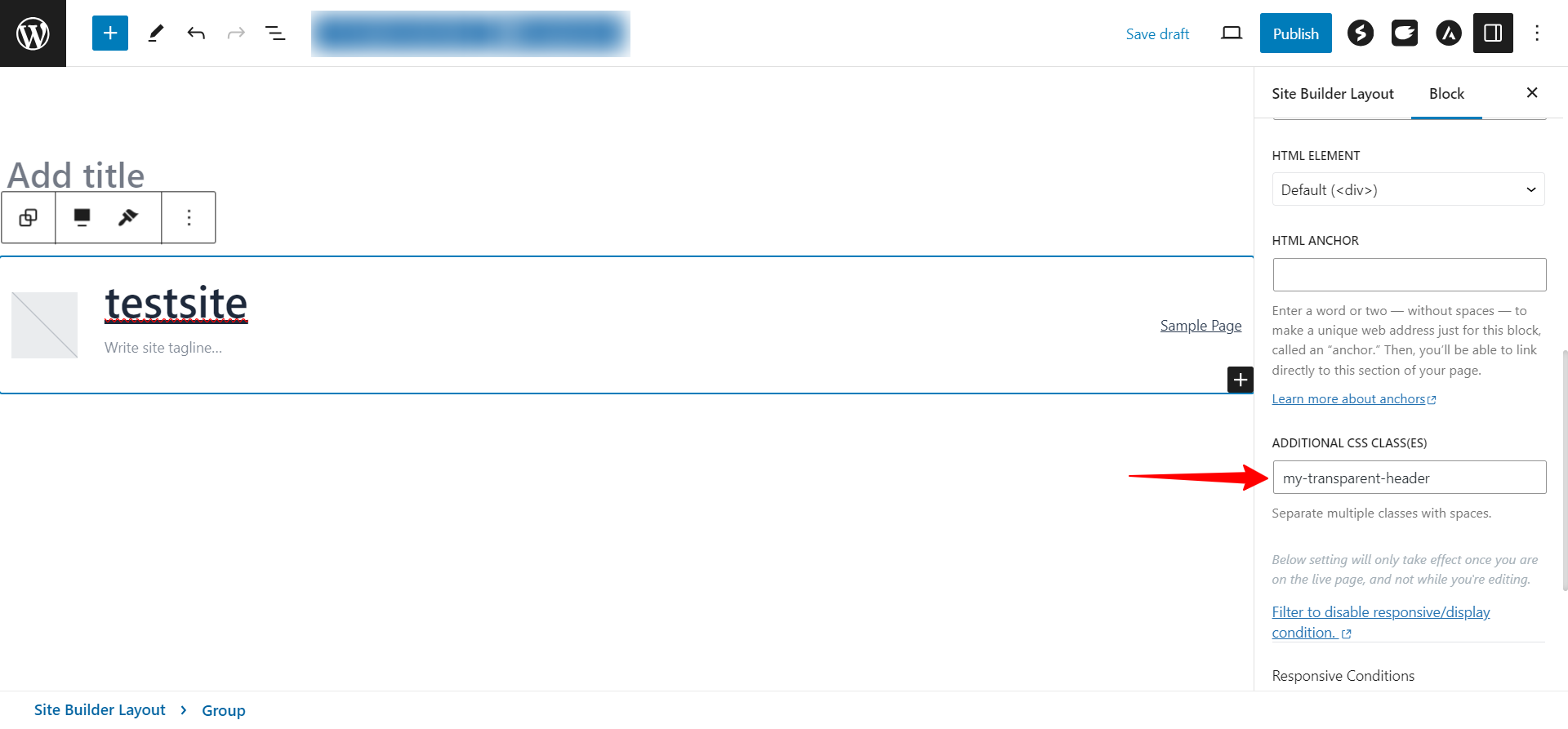 Create a Transparent Custom Header