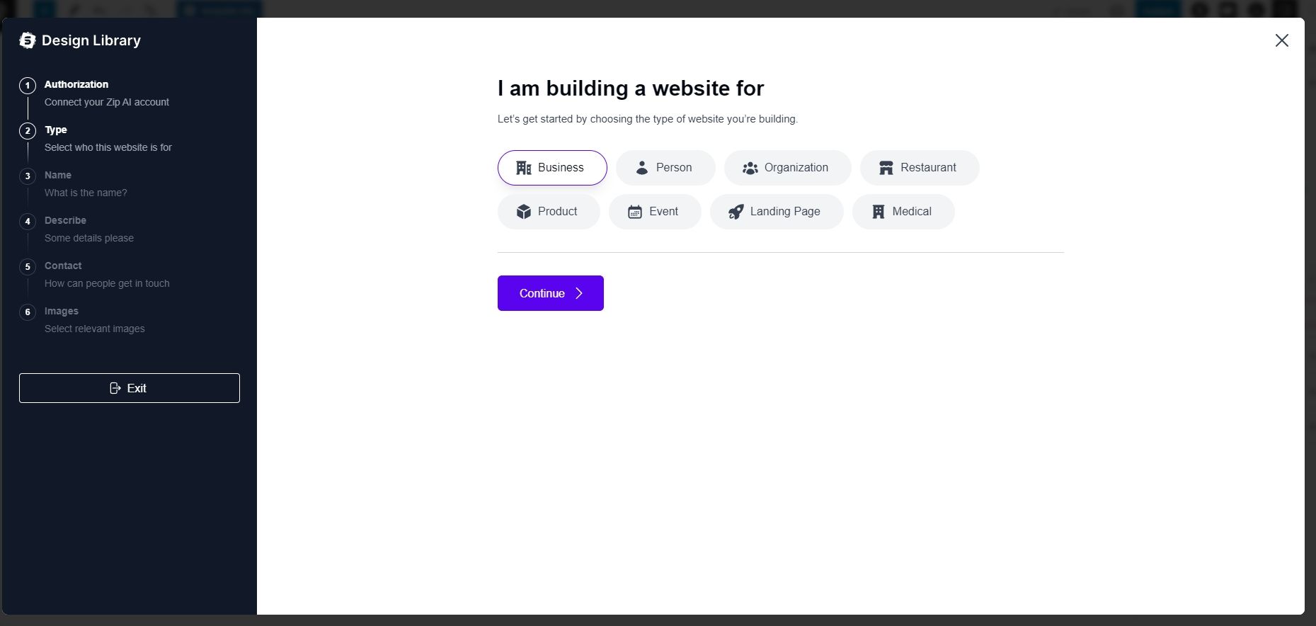 building for a business, individual, organization, restaurant, product, event, landing page or medical.