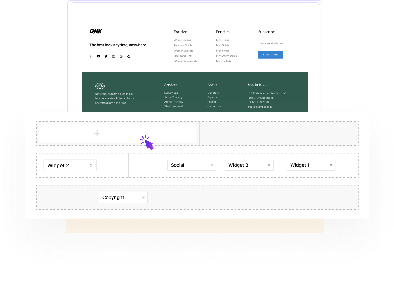 Footer Builder Features